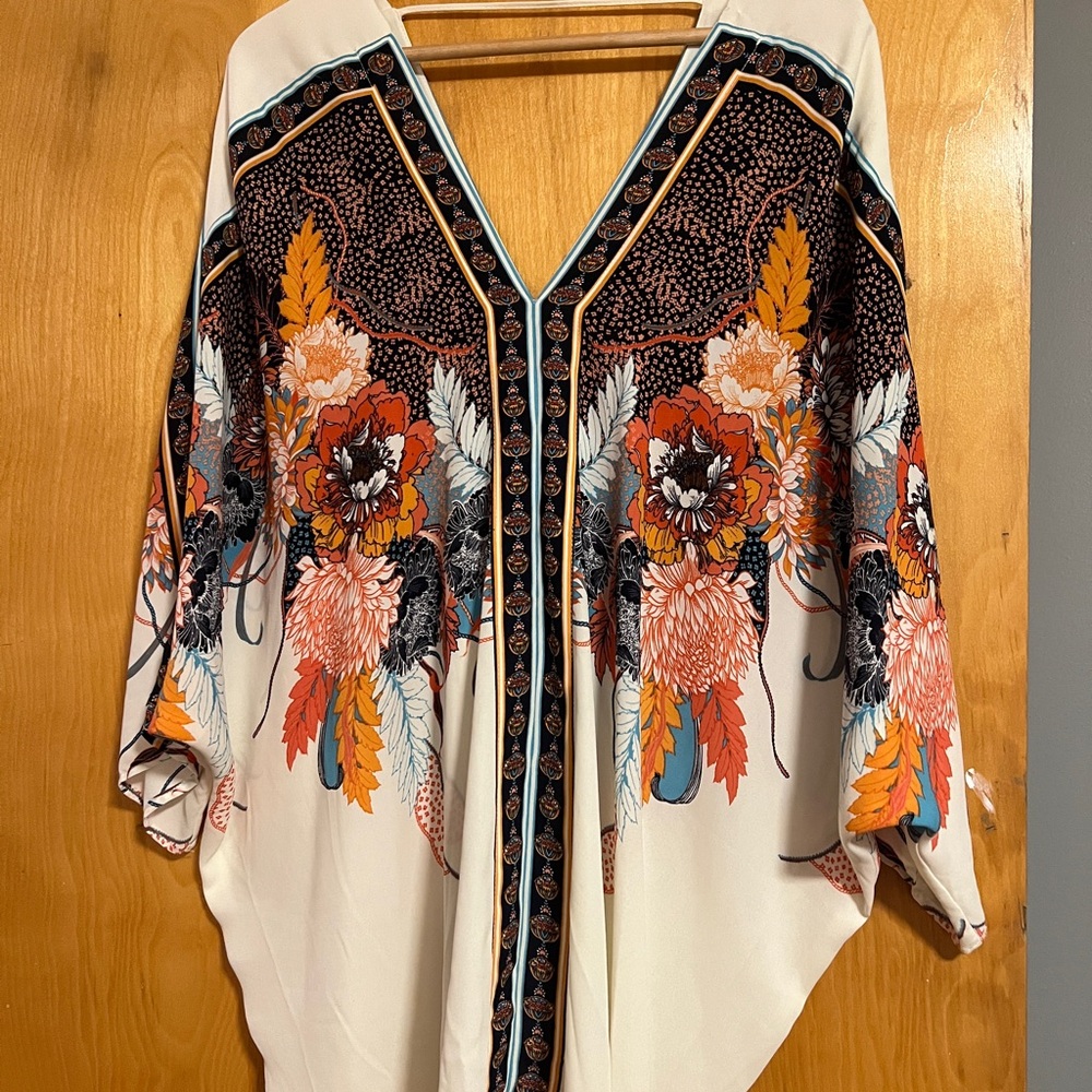 Floral Print Women's Top - Multicolor